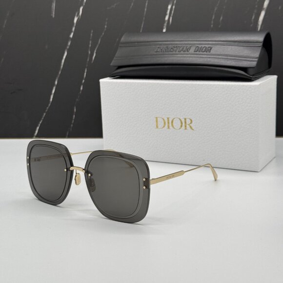 NEW ULTRADIOR SU B0A0 DIOR GOLD SMOKE WOMEN DIOR SUNGLASSES - Picture 1 of 12
